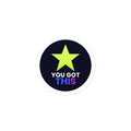 You Got This Star Kiss-Cut Sticker — TrendChase gradient design on dark navy