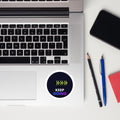 Keep Going Chevron Kiss-Cut Sticker — TrendChase gradient design on dark navy