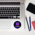 One More Chapter Book Kiss-Cut Sticker — TrendChase gradient design on dark navy