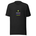 Fueled by Deadlines & Snacks Tee — TrendChase gradient design on dark navy